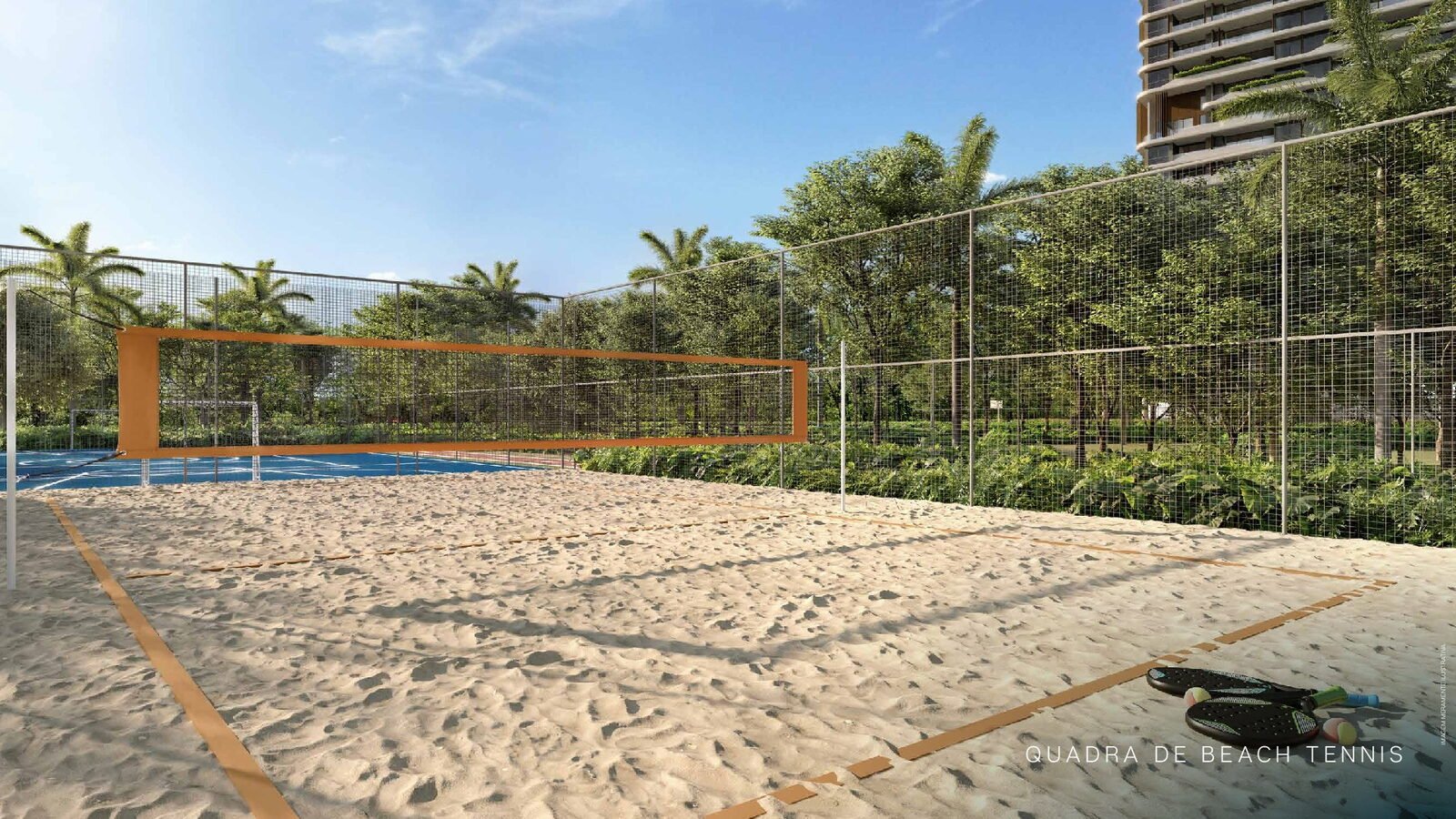 Quadra de beach tennis